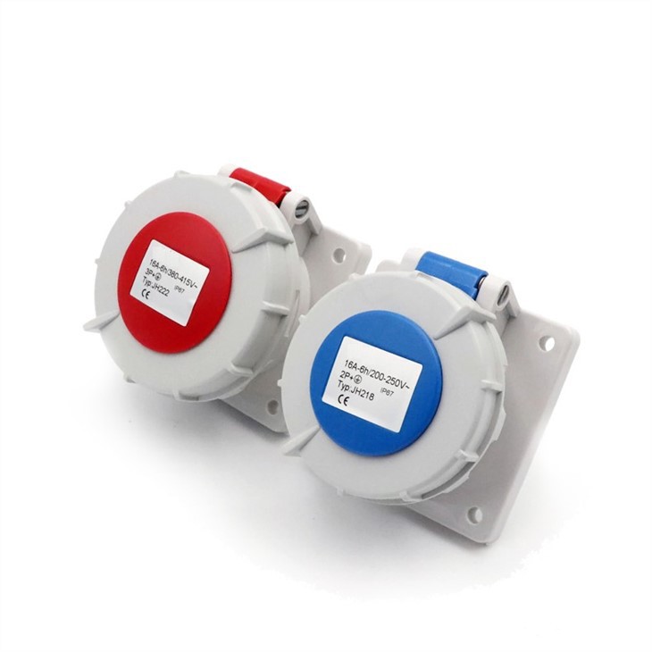 High Current 125A 3 P Industrial Socket